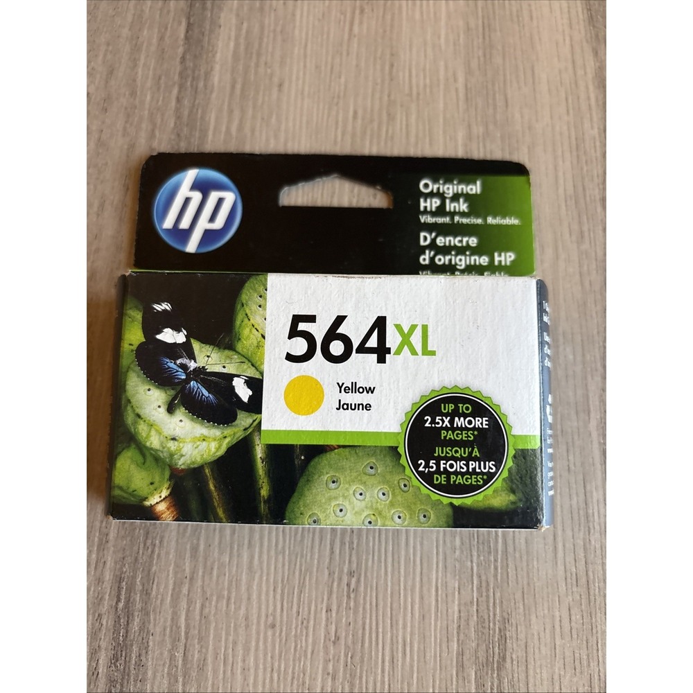 Original HP Ink - 564XL Yellow - Genuine Hewlett Packard - Sealed March 2022